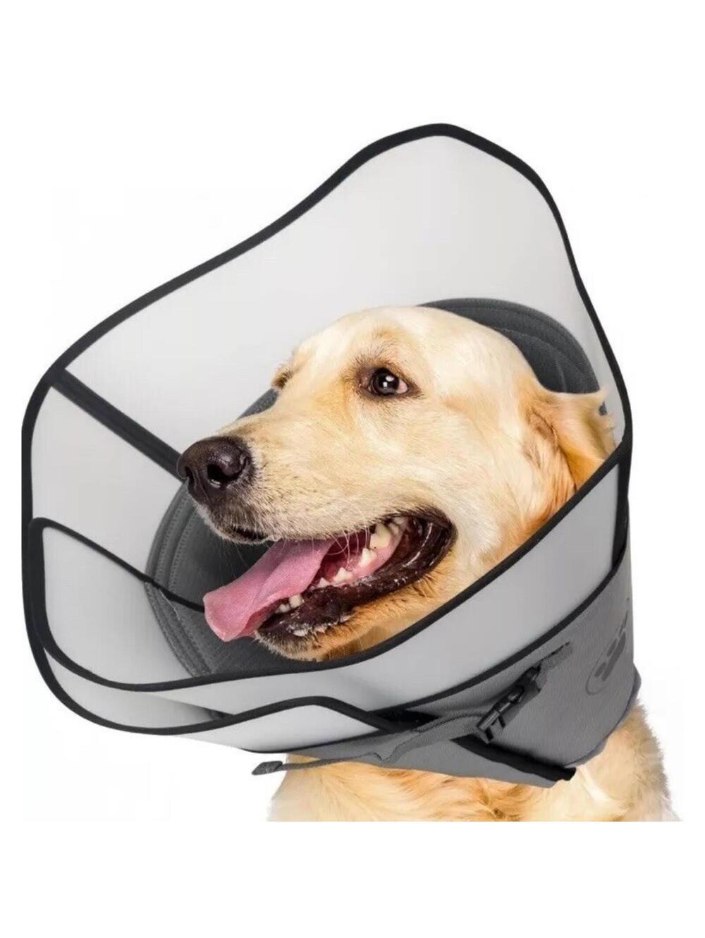Dog Cone After Surgery Soft XL Adjustable Drawstring Buckle Recovery Collar XL